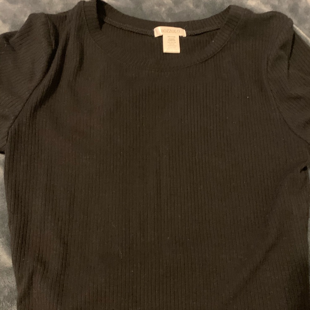 bozzolo black crop top